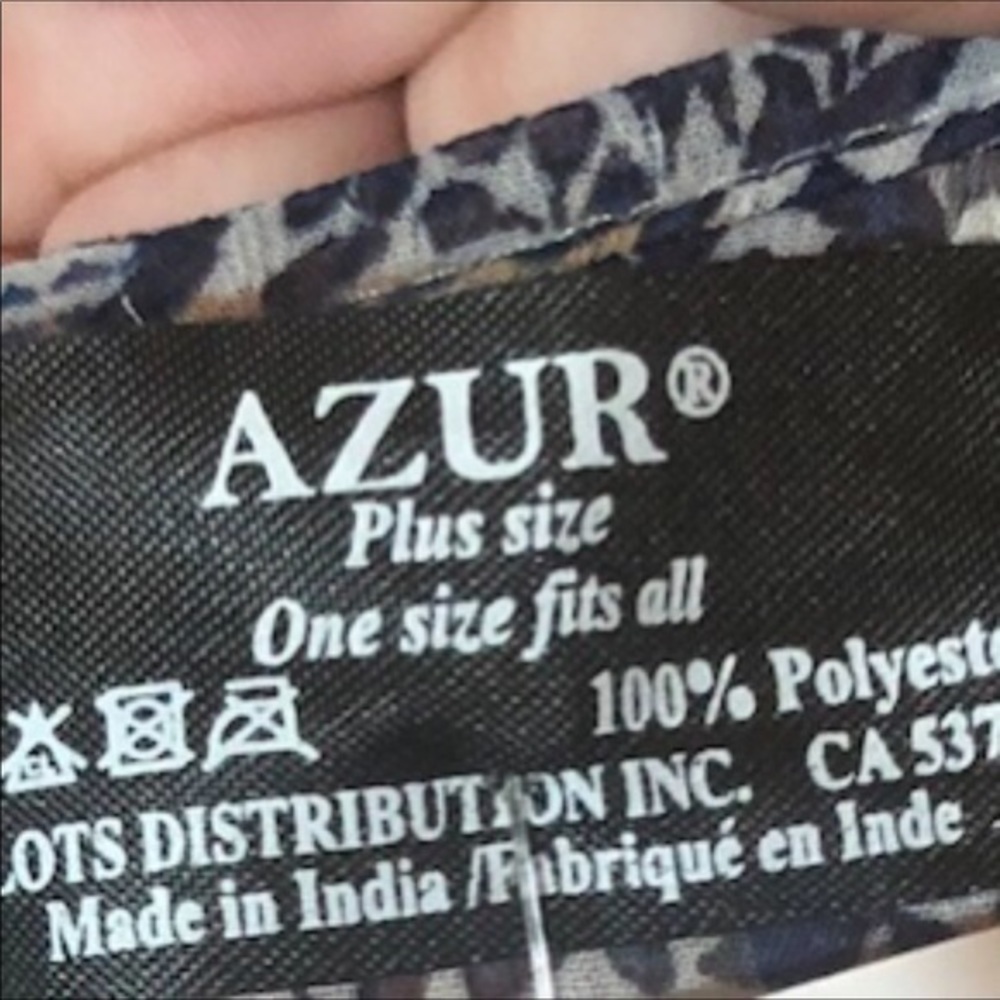 Azur Plus Size STUNNING Cover Up Or Kimono. NWT Plus Size O/S Fits Most - Picture 5 of 5